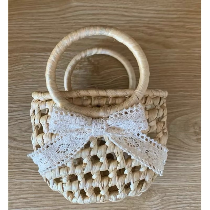 Túi cói túi lục bình xinh xắn cho Mẹ và bé phong cách Vintage đi biển, chụp ảnh decor, kiểu dáng siêu đẹp