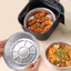 Combo 10 khay giấy bạc đựng nồi chiên không dầu chịu nhiêt tốt an toàn cho sức khỏe - Size 22cm