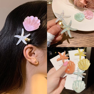 Kẹp tóc sao biển đi biển lấp lánh phụ kiện tóc chụp ảnh mùa hè dễ thương lấp lánh