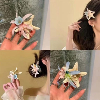 Kẹp tóc hình sao biển ngọt ngào kỳ nghỉ bên bờ biển kẹp tóc mái