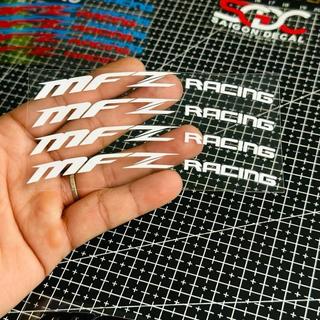 Tem Sticker DTF Dán Mâm MFZ Racing, KÍCH THƯỚC NHỎ MÂM 12-14inch CNC |SGDC - 1 Bộ|