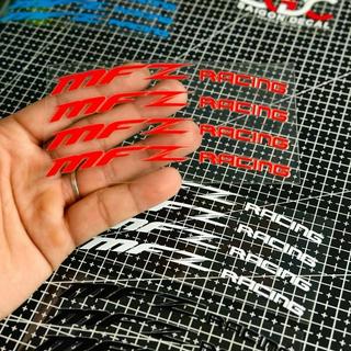 Tem Sticker DTF Dán Mâm MFZ Racing, KÍCH THƯỚC NHỎ MÂM 12-14inch CNC |SGDC - 1 Bộ|
