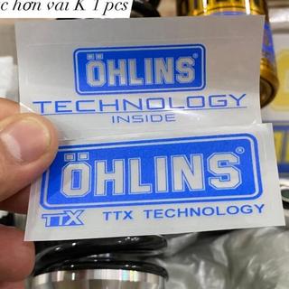 Tổng Hợp Tem Ohlins Dán Phuộc Đủ Các Mã Thuỵ Điển, Trợ Lực, Hpa, Ohlins Technology |SGDC - 1 Cái|