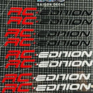 Tem Sticker DTF Dán Phuộc Trước RC Edition |SGDC - 1 Cặp|