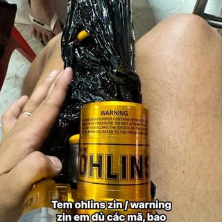 Tem Dán Phuộc Ohlins Set Zin Dán Phuộc Bình Dầu Đôi Ohlins |SGDC - 1 Bộ/Cái|