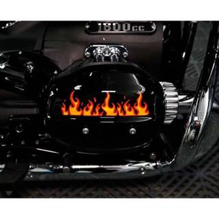 Tem Sticker DTF Lửa Dán Lốc Máy 6 Mẫu Mới 2025 |SGDC - 1 Cái|