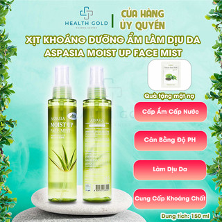 [Hoả Tốc] Xịt Khoáng Aspasia Moist Nha Đam Face Mist 150ml – Dưỡng Ẩm Tức Thì, Làm Dịu Da, Giữ Lớp Trang Điểm Lâu Trôi