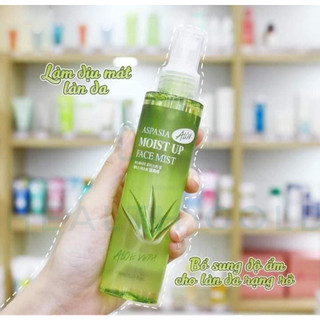 [Hoả Tốc] Xịt Khoáng Aspasia Moist Nha Đam Face Mist 150ml – Dưỡng Ẩm Tức Thì, Làm Dịu Da, Giữ Lớp Trang Điểm Lâu Trôi