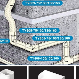 KHỚP NÓI T, HỘP ĐI ỐNG ĐIỀU HÒA VÀ PHỤ KIỆN, MODEL TY809-100/W/I, BẢO HÀNH 5 NĂM