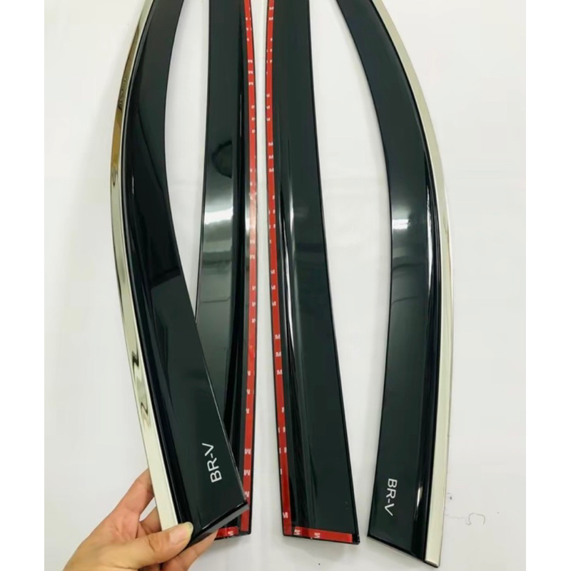 Vè che mưa xe Honda BRV 2023-2026 chỉ inox hàng cao cấp