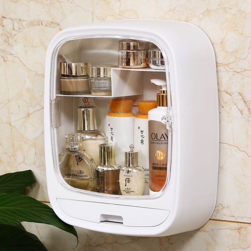 Tủ đựng đồ nhà tắm dán tường, Tủ đựng mỹ phẩm dán tường, Tủ đựng đồ nhà bếp đa năng (gl9097)