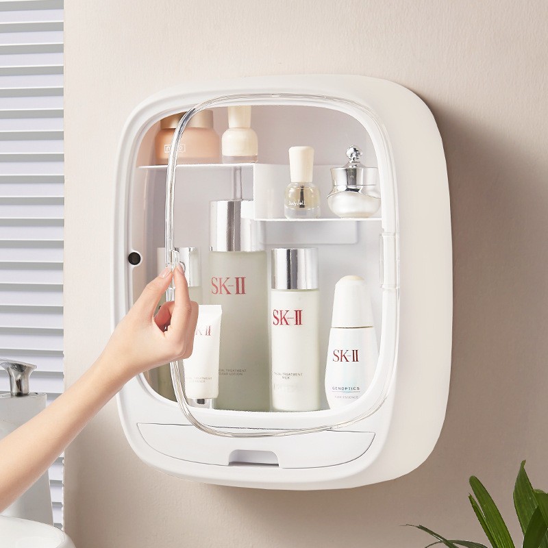 Tủ đựng đồ nhà tắm dán tường, Tủ đựng mỹ phẩm dán tường, Tủ đựng đồ nhà bếp đa năng (gl9097)