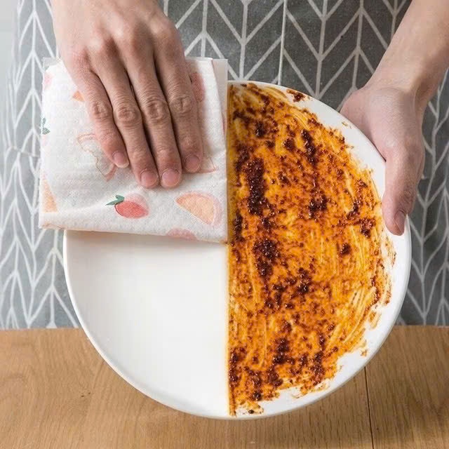 Khăn Giấy Lau Bếp Có Thể Giặt Được,Khăn Lau Bếp Tái Sử Dụng Nhiều Lần - CUỘN KHĂN GIẤY 4O TỜ LAU BẾP ĐA NĂNG