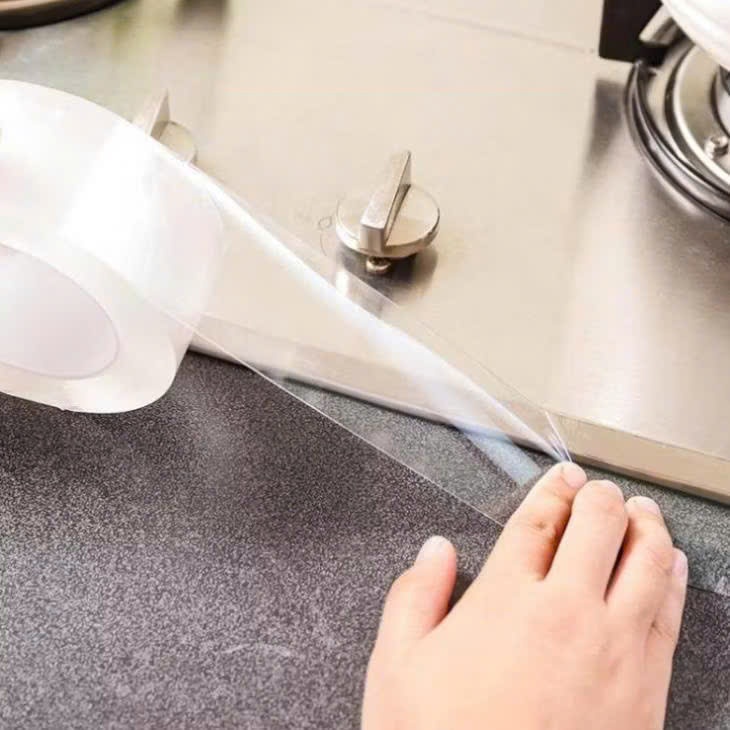 Băng Dính 2 Mặt Đa Năng Trong Suốt Bám Dính,Băng Keo Nano Chịu Lực Chống Thấm Tốt - CUỘN BĂNG KEO HAI MẶT TRONG SUỐT