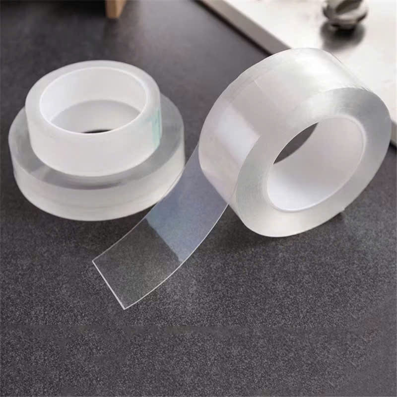 Băng Dính 2 Mặt Đa Năng Trong Suốt Bám Dính,Băng Keo Nano Chịu Lực Chống Thấm Tốt - CUỘN BĂNG KEO HAI MẶT TRONG SUỐT