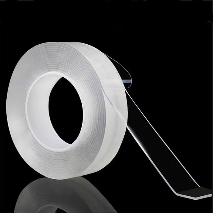 Băng Dính 2 Mặt Đa Năng Trong Suốt Bám Dính,Băng Keo Nano Chịu Lực Chống Thấm Tốt - CUỘN BĂNG KEO HAI MẶT TRONG SUỐT