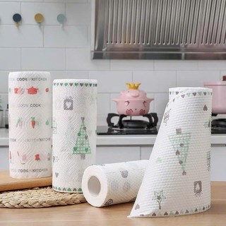 ❌ GIÁ BUÔN SỈ ❌ Cuộn 50 Khăn Lau Chén Bát Đĩa Nhà Bếp Đa Năng Có Thể Giặt Lại Tái Sử Dụng Siêu Dai