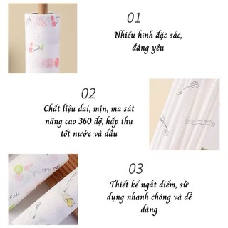❌ GIÁ BUÔN SỈ ❌ Cuộn 50 Khăn Lau Chén Bát Đĩa Nhà Bếp Đa Năng Có Thể Giặt Lại Tái Sử Dụng Siêu Dai