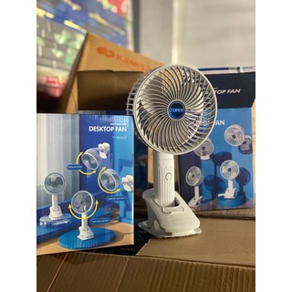 ( ẢNH THẬT SHOP CHỤP ) Quạt Tích Điện Mini cho bé Có Kẹp Xoay 360° - 5W | Quạt Để Bàn, Kẹp Xe Đẩy, Nôi, Giường