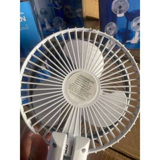 ( ẢNH THẬT SHOP CHỤP ) Quạt Tích Điện Mini cho bé Có Kẹp Xoay 360° - 5W | Quạt Để Bàn, Kẹp Xe Đẩy, Nôi, Giường
