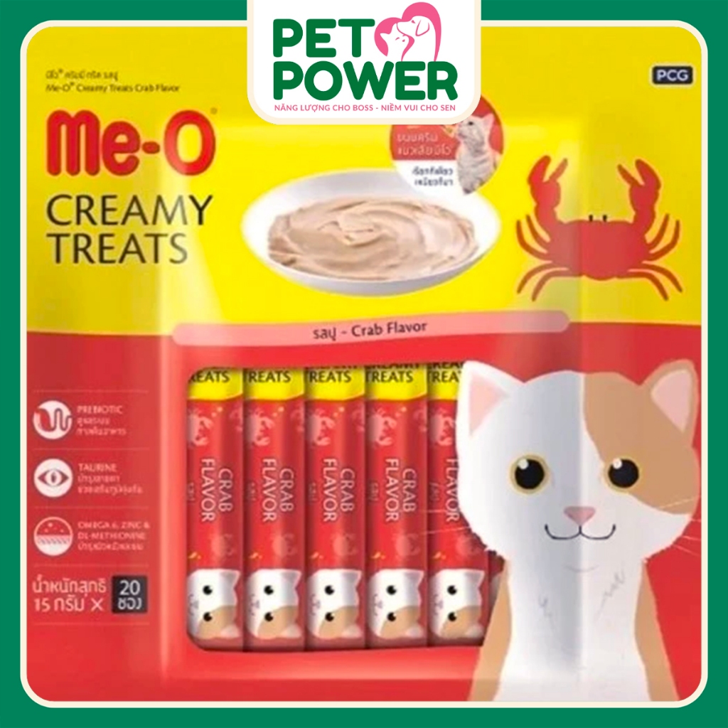 [Gói lẻ Siêu Rẻ] - Súp thưởng cho mèo Me-O Creamy Treat vị cua - 15g