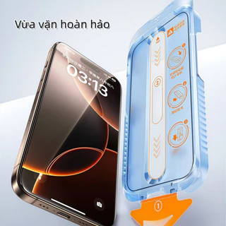 Cường Lực iphone Tự Dán tự hút bụi cho iPhone 16 15 14 13 12 11 Pro Max