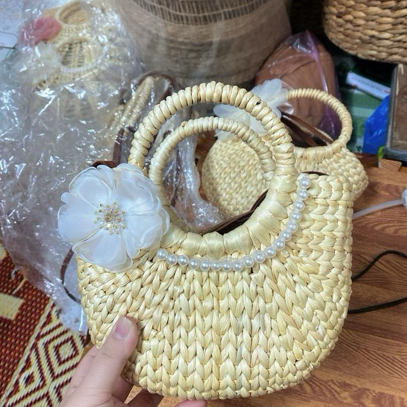 Túi lục bình  Vintage mini size 20cm ⚡️giá Cực Sốc ⚡️ hàng sẵn tận xưởng