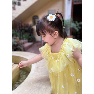 Set Kẹp Tóc Handmade Hoa Cúc Họa Mi