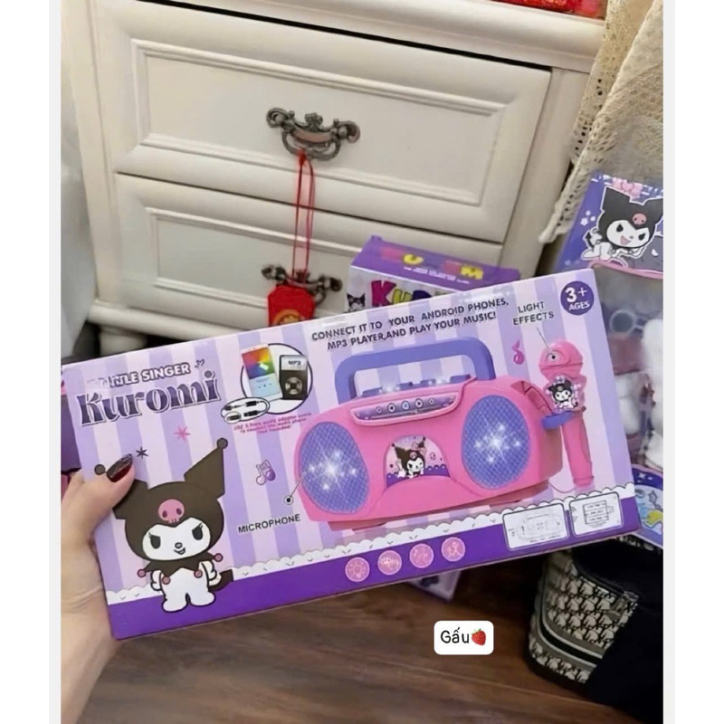 Bộ Loa kèm Micro kuromi cho bé thoả mãn đam mê ca hát