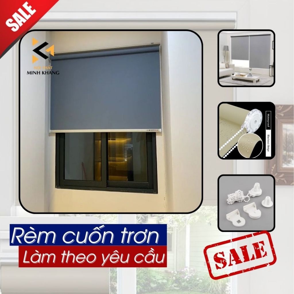 rèm cuốn che nắng minh khang,cản nắng 100% | Shopee Việt Nam