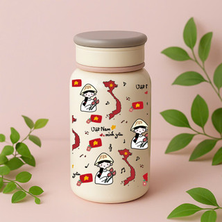 Bình Giữ Nhiệt Decor 400ml – Họa Tiết Doraemon  – Quà Tặng Bạn Gái ý nghĩa