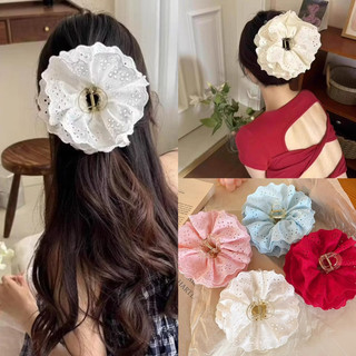 Kẹp Tóc Ren Thô Càng Cua Dài 13CM Hoạ Tiết Ren 4 Lớp Kiểu Pháp Phụ Kiện Tóc