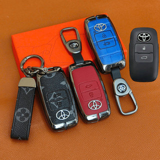 Ốp Chìa Khóa Toyota Yaris Cross  3 nút bấm Kim Loại Sang Trọng, Da Cao Cấp - Đa Dạng Màu Sắc (ZTZR3)