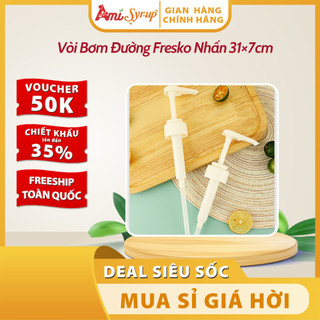 Vòi Bơm Đường Fresko Nhấn 31×7cm – Định Lượng Chuẩn 10ml, Tiện Lợi Cho Pha Chế