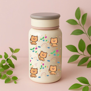 Bình Giữ Nhiệt 400ml Inox 304 – Hình 12 Con Giáp Dễ Thương – Quà Tặng Cá Nhân Decor