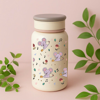 Bình Giữ Nhiệt 400ml Inox 304 – Hình 12 Con Giáp Dễ Thương – Quà Tặng Cá Nhân Decor