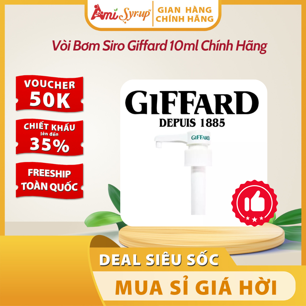 Vòi Bơm Siro Giffard 10ml Chính Hãng - Vòi Bơm (Pump) Syrup 10cc Chuyên Nghiệp