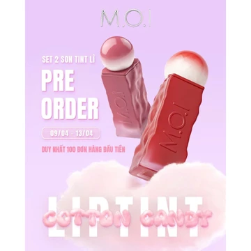 [ MUA 2 SON TẶNG QUÀ ] Son kem lì M.O.I Cotton Candy bền màu lâu trôi 8g BST 6 màu