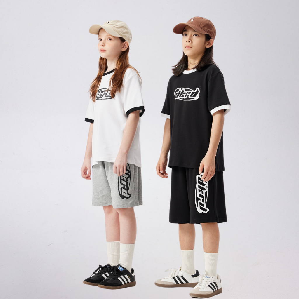 Quần Short Trẻ Em DKRP – Dáng Rộng Cá Tính – Chất Cotton Mát Mềm Mùa Hè | JJ Kids Fashion