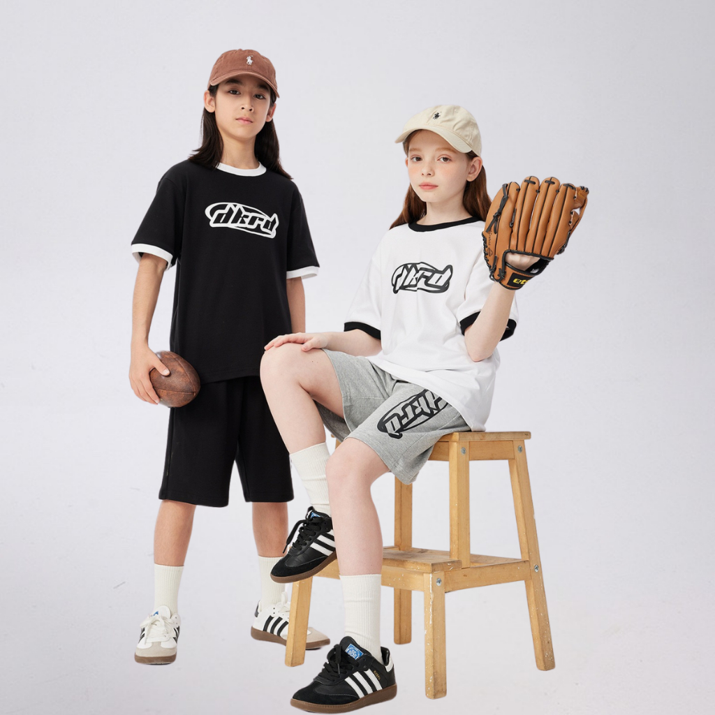 Quần Short Trẻ Em DKRP – Dáng Rộng Cá Tính – Chất Cotton Mát Mềm Mùa Hè | JJ Kids Fashion