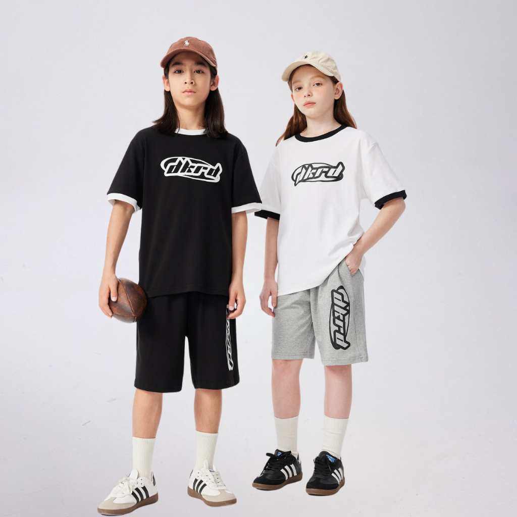 Quần Short Trẻ Em DKRP – Dáng Rộng Cá Tính – Chất Cotton Mát Mềm Mùa Hè | JJ Kids Fashion