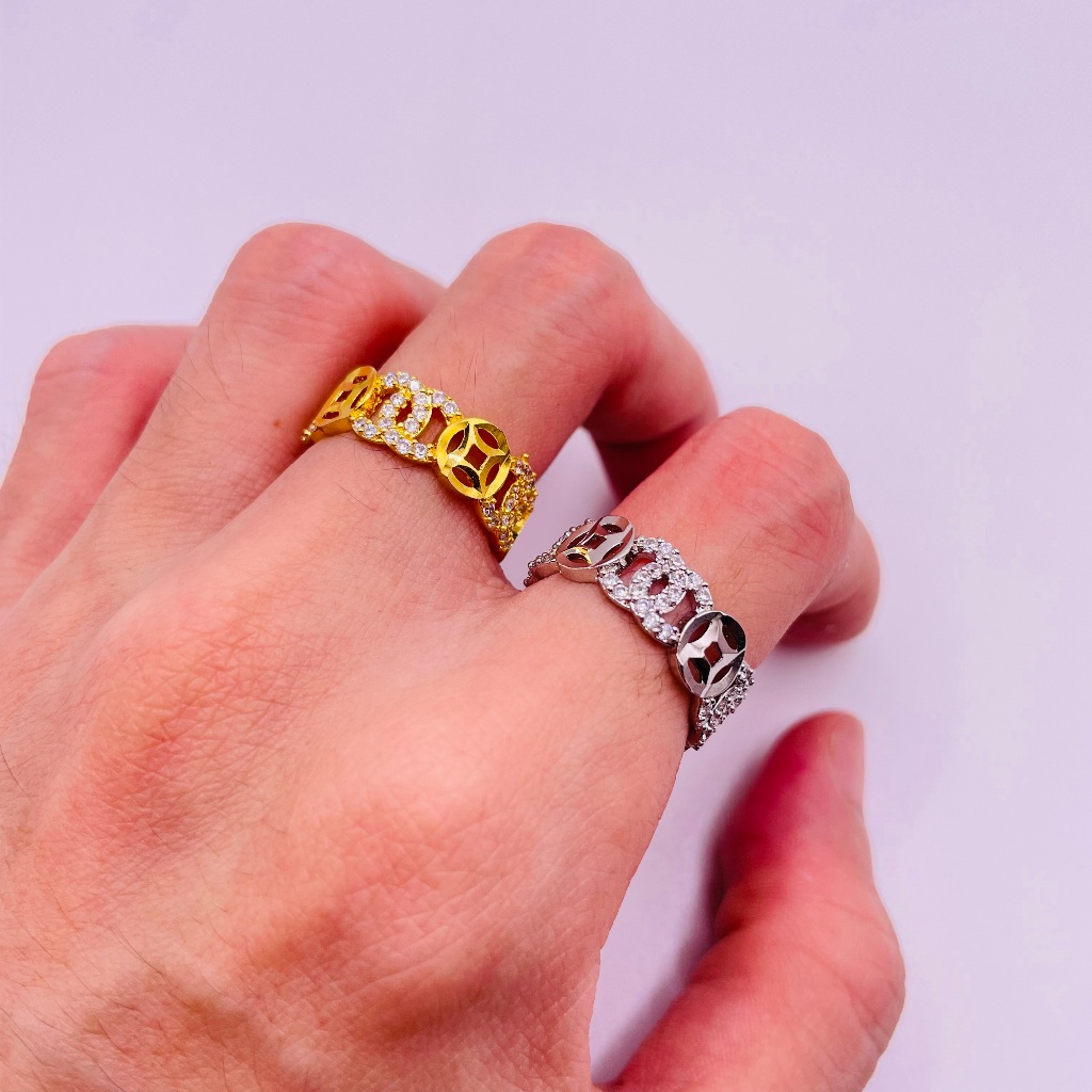 Women's Titanium Steel Feng Shui Ring by trangsucmoiluatuoi.RIN
