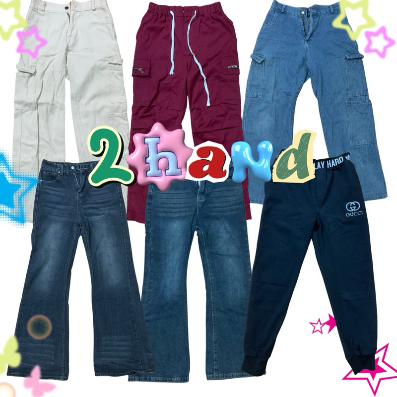 (2hand) Quần jeans, baggy, loe, quần nỉ nhiều phong cách được lựa chọn ...