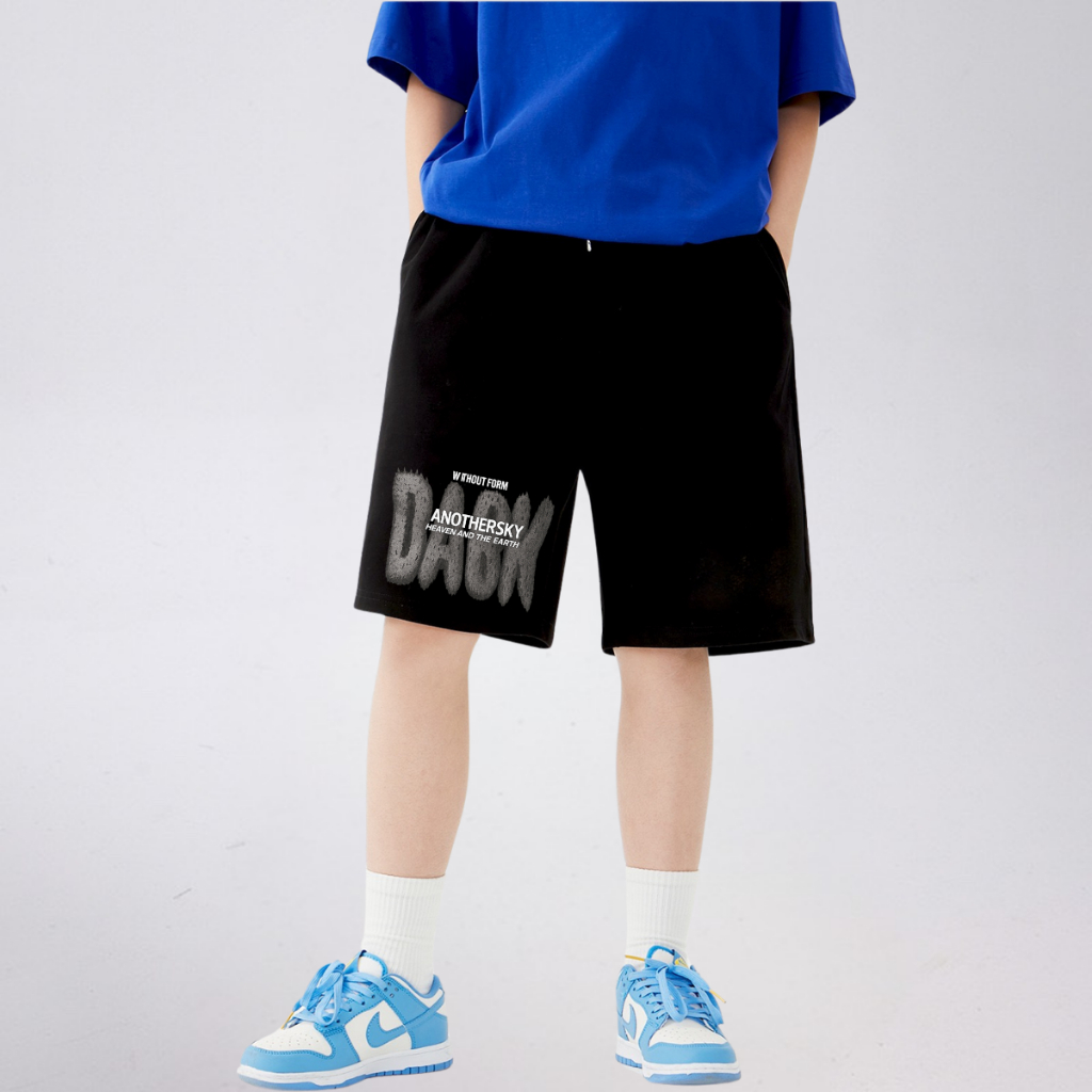 Quần Short Trẻ Em In Chữ DAWN ANOTHERSKY – Form Rộng, Cotton Co Giãn | JJ Kids Fashion