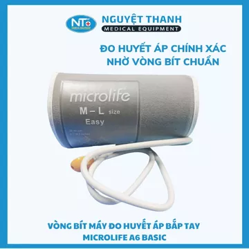 Vòng bít thay thế cho máy đo huyết áp Microlife A6 Basic, chu vi bắp tay 22-32cm