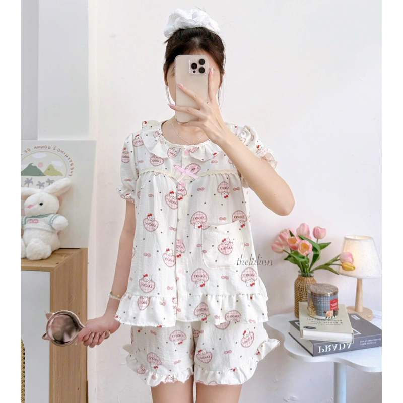 Bèo kitty lucky trắn