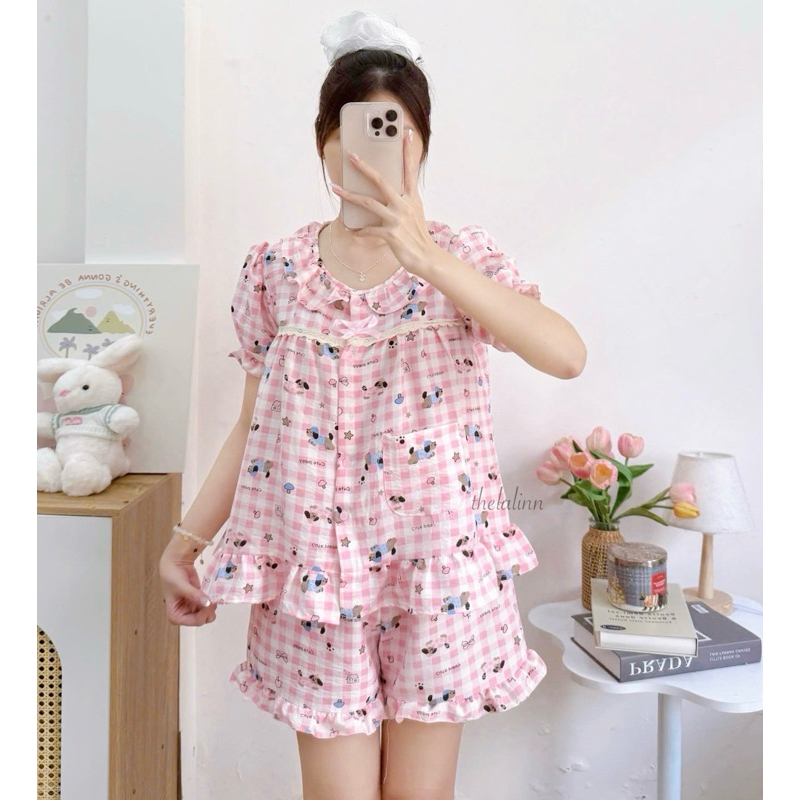 Bèo chó sọc hồng
