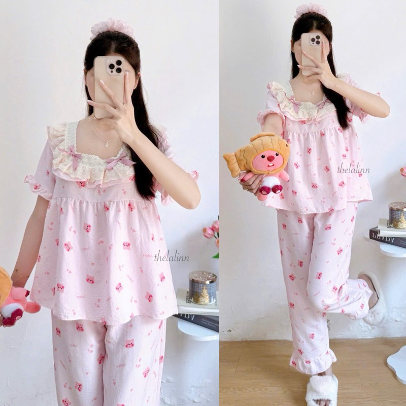Dài vuông loopy hồng