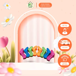 Combo 10 chiếc kẹp nhựa phơi quần áo hình thú