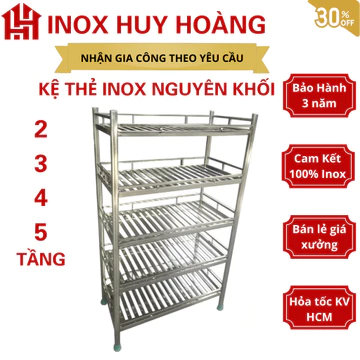 [NGUYÊN KHỐI] Kệ thẻ inox nguyên khối, kệ chén inox, kệ để đồ inox, kệ bếp, kệ 3 tầng, kệ nhà bếp, kệ inox thẻ cao cấp